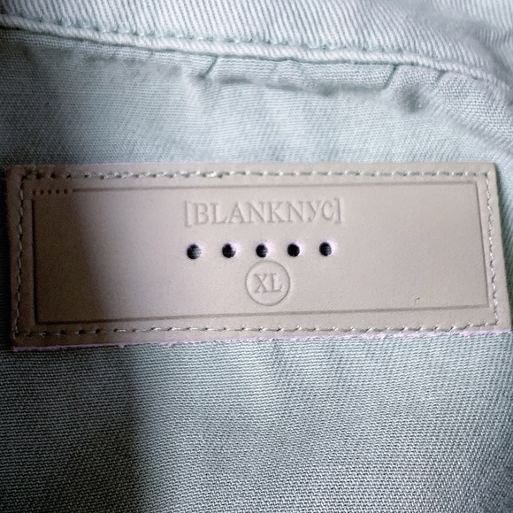 Blank NYC Twill Utility Cropped Jacket in Mint Green - Picture 8 of 10